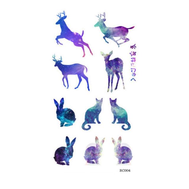 Waterproof Fox Sexy Harajuku Temporary Tattoo Body Art Fake Flash Tattoo Stickers