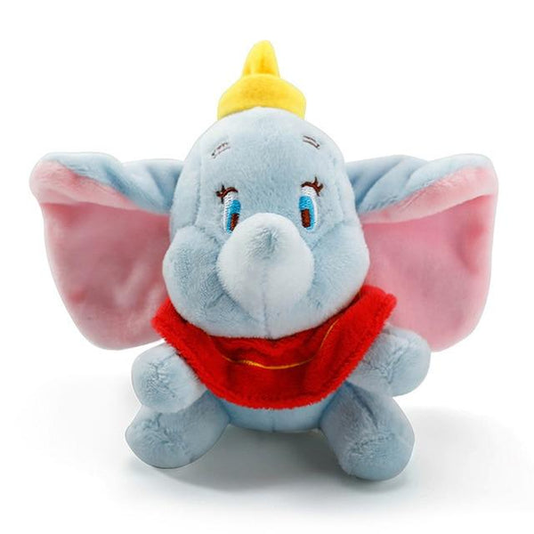 12cm Cute Dumbo Stuffed Animal Plush Toys Small Pendant Lovely Peluche Cartoon Elephant Doll Presents for Children Key Chain