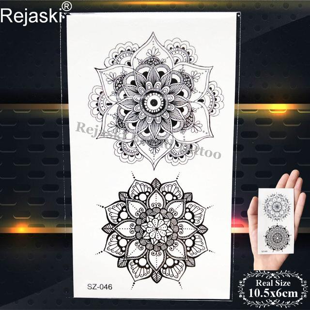 Rejaski Creative Black Tattoo Sticker Women Body Art Planets Temporary Tattoo Men Moon Waterproof Tatoos Long Lasting Kids Tatoo