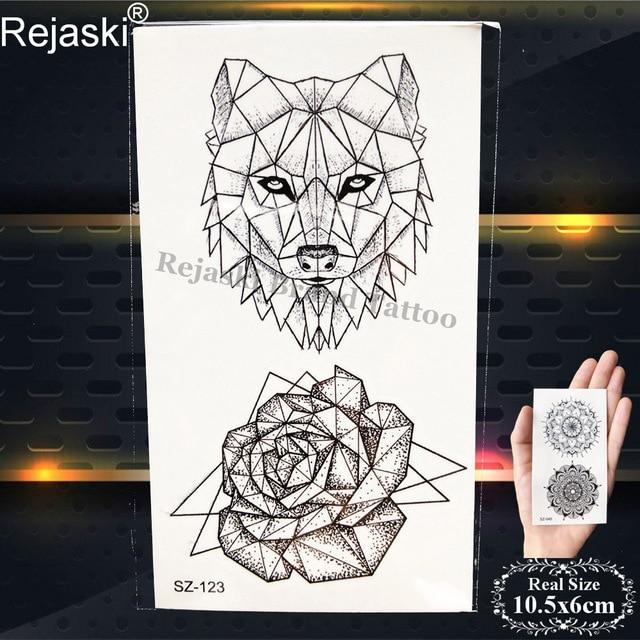 Rejaski Creative Black Tattoo Sticker Women Body Art Planets Temporary Tattoo Men Moon Waterproof Tatoos Long Lasting Kids Tatoo