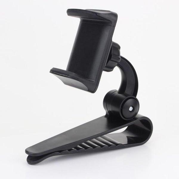 Universal Car Sun Visor Phone Holder 360 Degree Rotation Automobiles Navigation Mount Stand Clip Mobile Phone Bracket Accessory