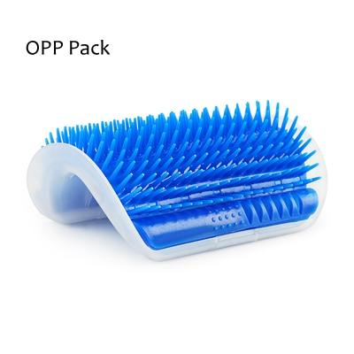 Corner Pet Brush Comb Play Cat Toy Plastic Scratch Bristles Arch Massager Self Grooming Cat Scratcher