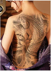 Big Large Full Back Chest Tattoo large tattoo stickers fish wolf Tiger Dragon waterproof temporary flash tattoos cool men women