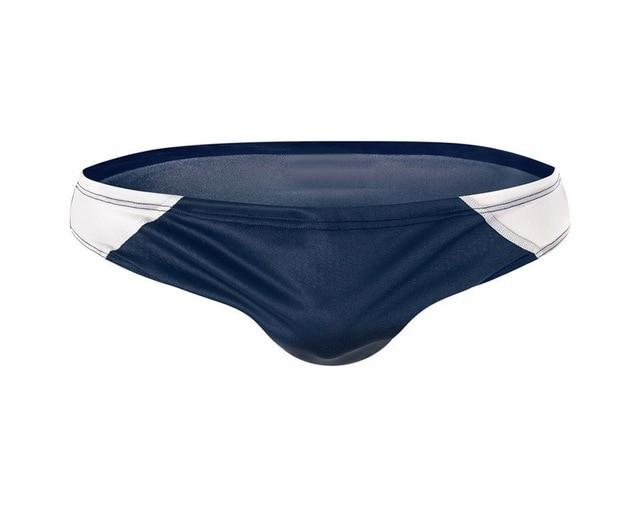 Sexy Triangle Low Waist Men Swimsuit Drawstring Elastic Swimwear Man Blue Red White Black Beachwear Male Breathable Swim Briefs