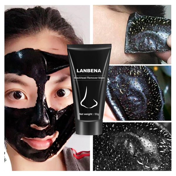 Brand Black Mask Nose Blackhead Remover Face Mask Peel Off Black Head Acne Treatments Deep Clean Skin Care Charcoal Mask