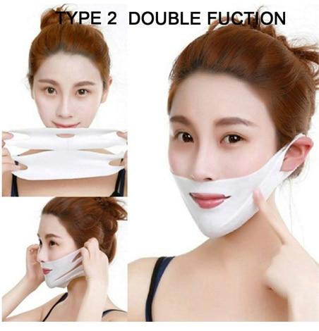 4D Double V Face Hanging Ear Face Paste Hydrogel Mask Lifting Firming Thin Masseter Double Chin Mask