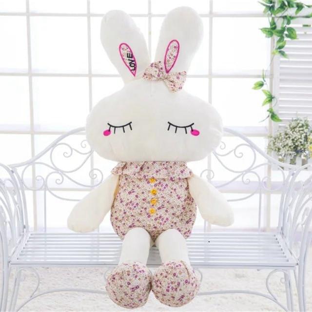 New Cute Wear Clothes Floral Rabbit Plush Toys Bunny Stuffed Dolls Kids Toys Baby Appease Birthday Gifts 25cm/35cm