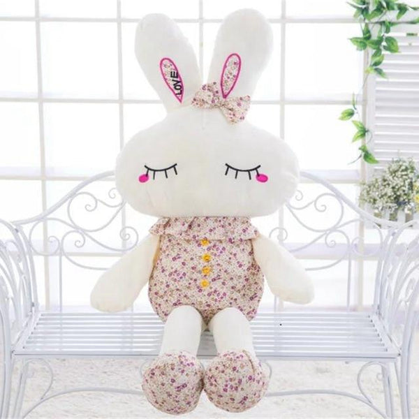 New Cute Wear Clothes Floral Rabbit Plush Toys Bunny Stuffed Dolls Kids Toys Baby Appease Birthday Gifts 25cm/35cm