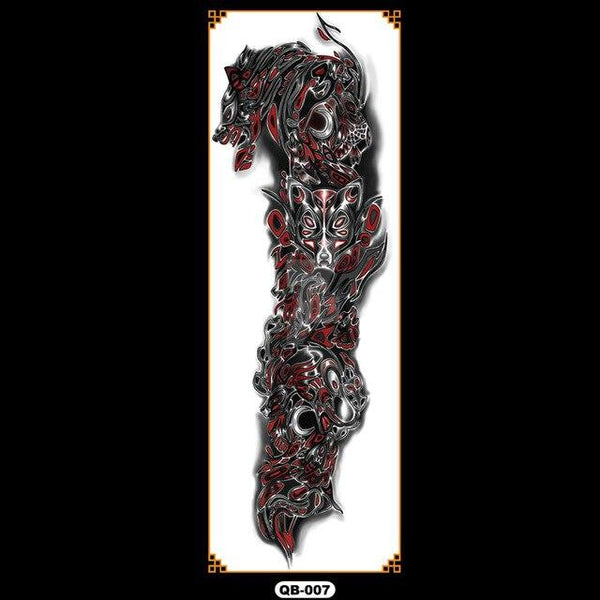 Temporary tattoos waterproof false black women tattoo tattoo stickers children man whole tattoo on the arm