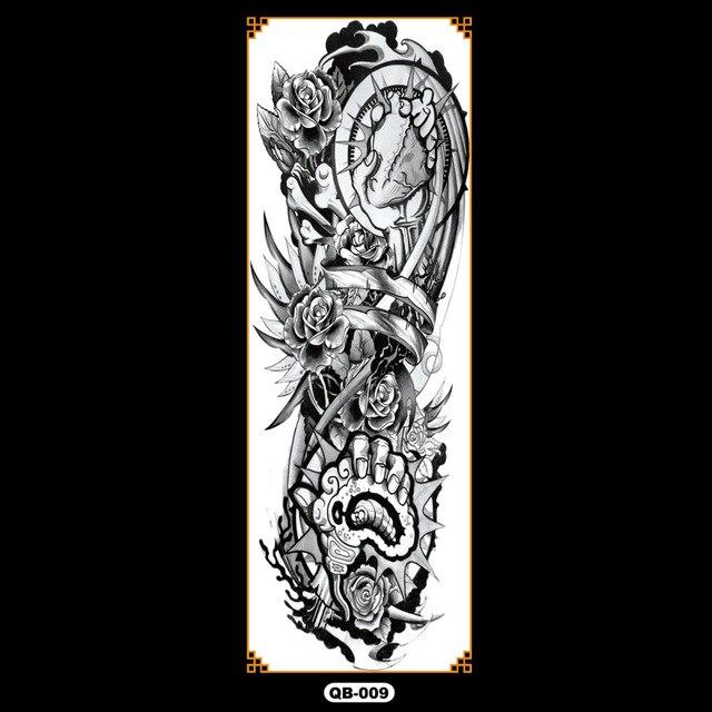 Temporary tattoos waterproof false black women tattoo tattoo stickers children man whole tattoo on the arm