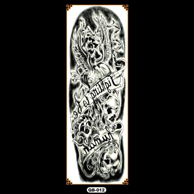 Temporary tattoos waterproof false black women tattoo tattoo stickers children man whole tattoo on the arm