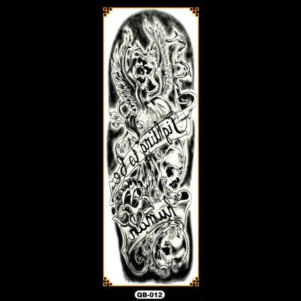Temporary tattoos waterproof false black women tattoo tattoo stickers children man whole tattoo on the arm