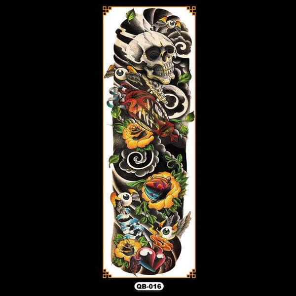 Temporary tattoos waterproof false black women tattoo tattoo stickers children man whole tattoo on the arm