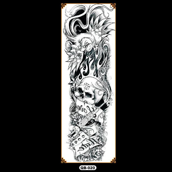 Temporary tattoos waterproof false black women tattoo tattoo stickers children man whole tattoo on the arm