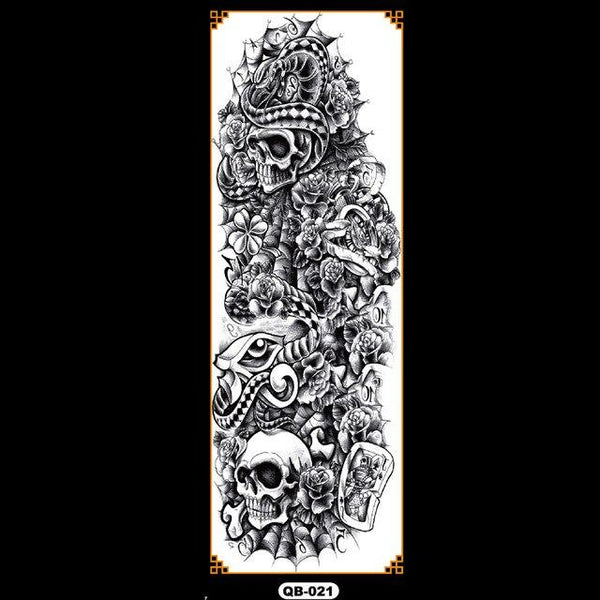 Temporary tattoos waterproof false black women tattoo tattoo stickers children man whole tattoo on the arm