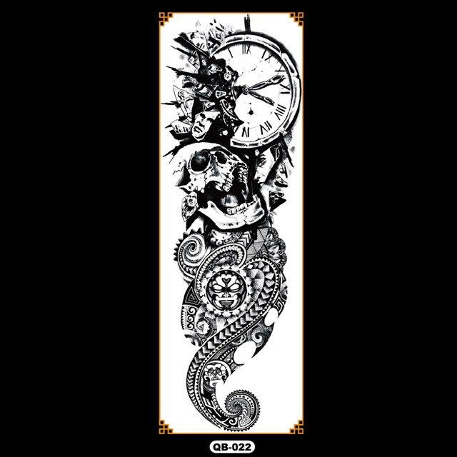 Temporary tattoos waterproof false black women tattoo tattoo stickers children man whole tattoo on the arm