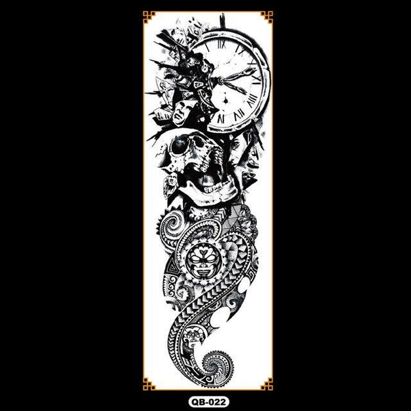 Temporary tattoos waterproof false black women tattoo tattoo stickers children man whole tattoo on the arm