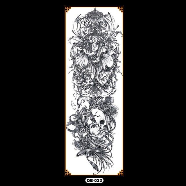 Temporary tattoos waterproof false black women tattoo tattoo stickers children man whole tattoo on the arm
