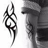 2016 Hot Black Temporary Tattoo Body Art Tattoos 3D Waterproof Temporary Tattoos Sticker Art Men Arm Leg Fake Tatoo Paper