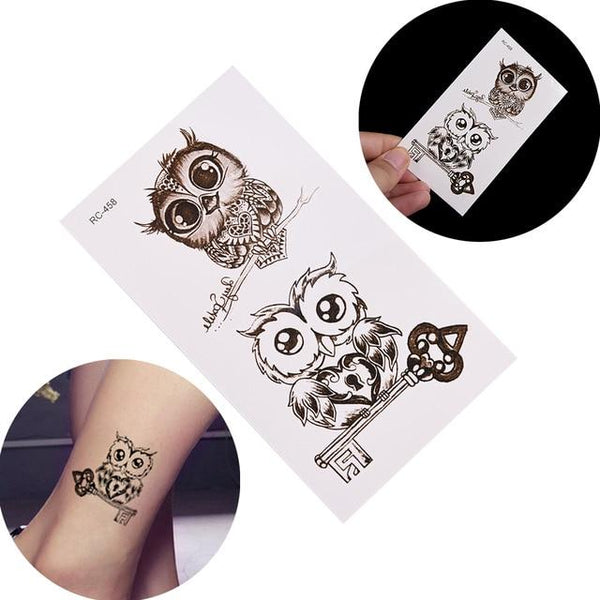 2016 Hot Black Temporary Tattoo Body Art Tattoos 3D Waterproof Temporary Tattoos Sticker Art Men Arm Leg Fake Tatoo Paper