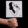 2016 Hot Black Temporary Tattoo Body Art Tattoos 3D Waterproof Temporary Tattoos Sticker Art Men Arm Leg Fake Tatoo Paper