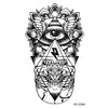 2016 Hot Black Temporary Tattoo Body Art Tattoos 3D Waterproof Temporary Tattoos Sticker Art Men Arm Leg Fake Tatoo Paper