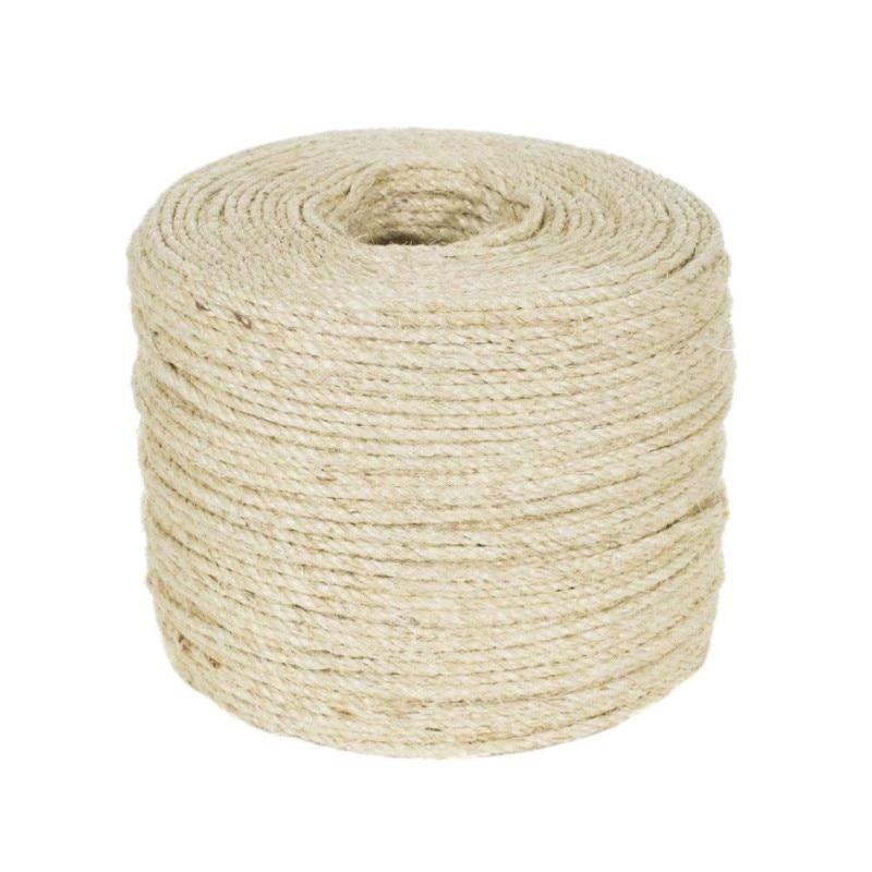 3/5M Natural Sisal Rope Cat Scratching Post Toys Making DIY Desk Foot Chair Legs Binding Rope Material For Cat Sharpen Claw