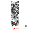 25 Design Waterproof Temporary Tattoo Sticker Full Arm Large Size Arm Tatoo Flash Fake Tattoos Sleeve for Men Women Girl #288345