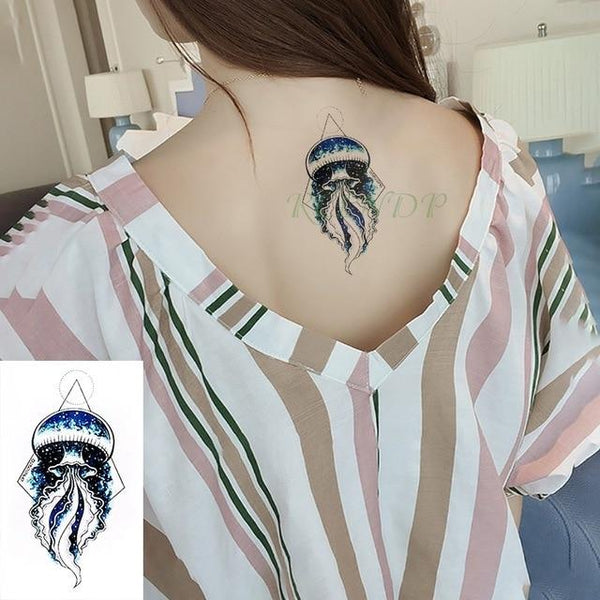 Water Transfer fake flsh tattoo cute cartoon gray rabbit bird flower Waterproof Temporary Tattoo sticker  for adults  kids