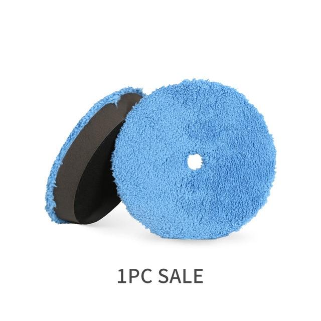 SPTA 3Pcs Fast Finishing Polishing Pad 6 inch (150 mm) Polishing Buffer Pads Buffing Pad Kits Micro Fiber For DA/RO Car Polisher