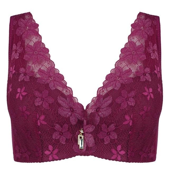 Meizimei bh bralette sexy lingerie plus big size bras for Women push up lace underwear brassiere intimates underwire minimizer
