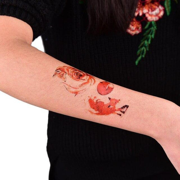 3D Arm Leg Body Art Sticker Cool Temporary Tattoos Black Dragon Removable Waterproof Temporary Tattoo