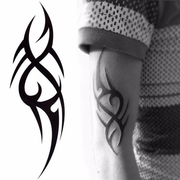 3D Arm Leg Body Art Sticker Cool Temporary Tattoos Black Dragon Removable Waterproof Temporary Tattoo