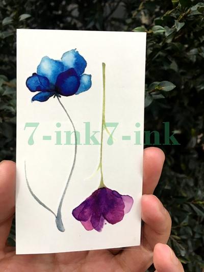 25 design Waterproof Temporary Tattoo sticker cute sexy lavender flowers Leaves tatoo Water Transfer fake tattoo for kid Adult