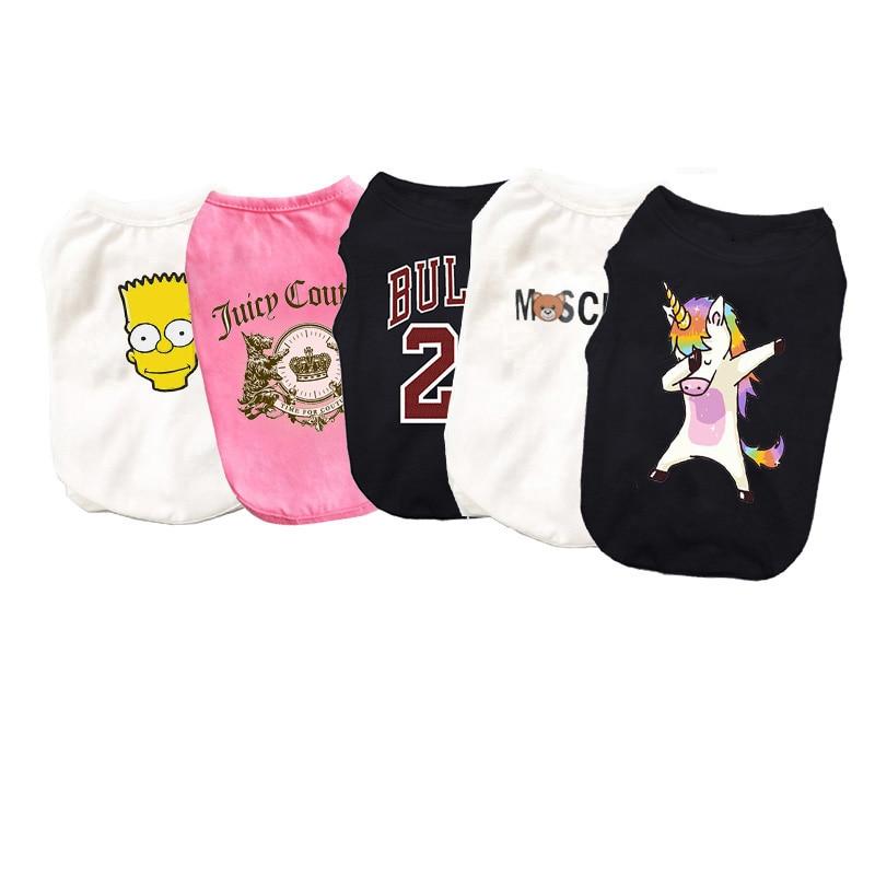 13 Style Pet Cat Costume Small Dog Cat Clothes Cute Puppy Cat Kitten T-shirt Summer Vest Shirt Apparel for Spring and Summer