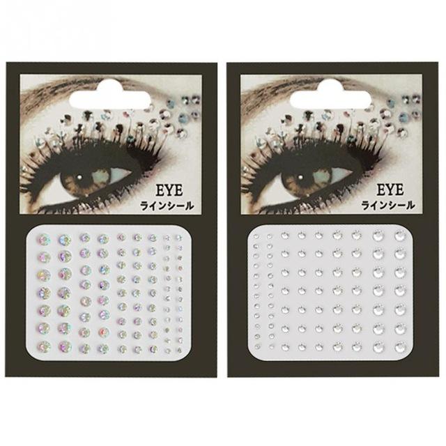 Nail Art Decorations Body Face Jewels Crystal Temporary Eyes Tattoo Festival Party Body Glitter Stickers Flash Rhinestones