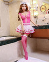 7 Colors Wedding Dress Bridal Transparent Romantic Nightgown Exotic Apparel Sexy Costume Nurse Sexy Lingerie Hot BabyDoll