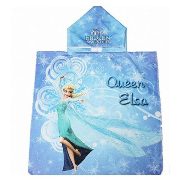 Elsa Princess Girl Hooded Beach Unicorn Baby Bathrobe Summer Shower Bath Towels Kids Swimming Poncho Cover Blanket Toalla Minnie