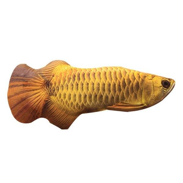Cat Toys Creative 3D Artificial Fish Plush Sleeping Cushion Cat Scratch Board Scratching Post Catnip Pet Cat Playing Toys