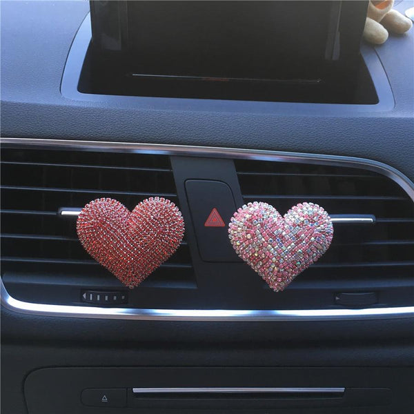 Bling Bling Sexy Lips Loving Heart Outlet Vent Perfume Clip Car Air Freshener car decoration interior car accessories for girls
