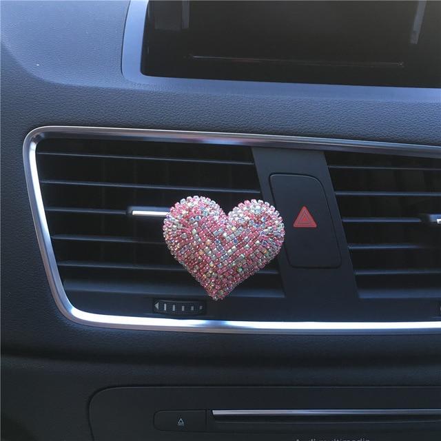 Bling Bling Sexy Lips Loving Heart Outlet Vent Perfume Clip Car Air Freshener car decoration interior car accessories for girls