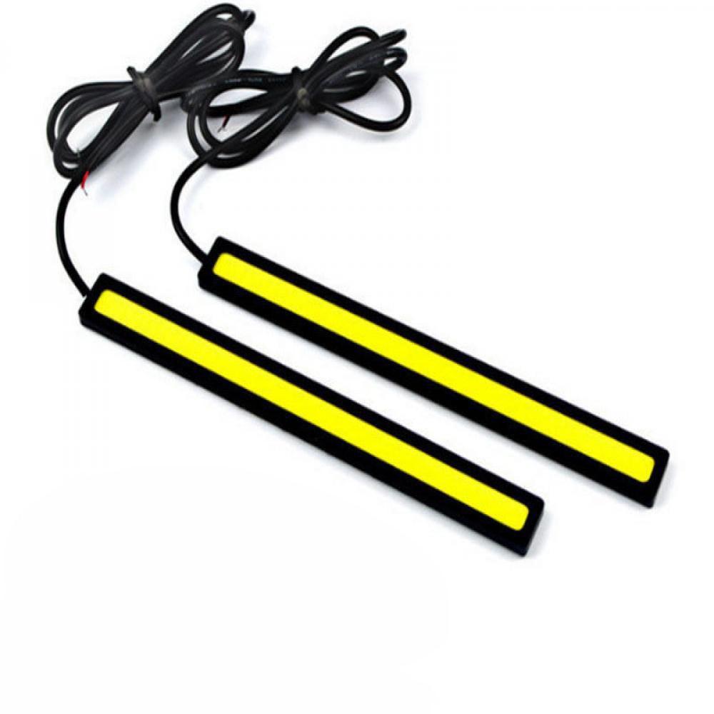 SEKINEW 1pc Car Light Strip Fog Driving Daylight Running LED Head Waterproof White Lamp Interior Accessories Ornaments