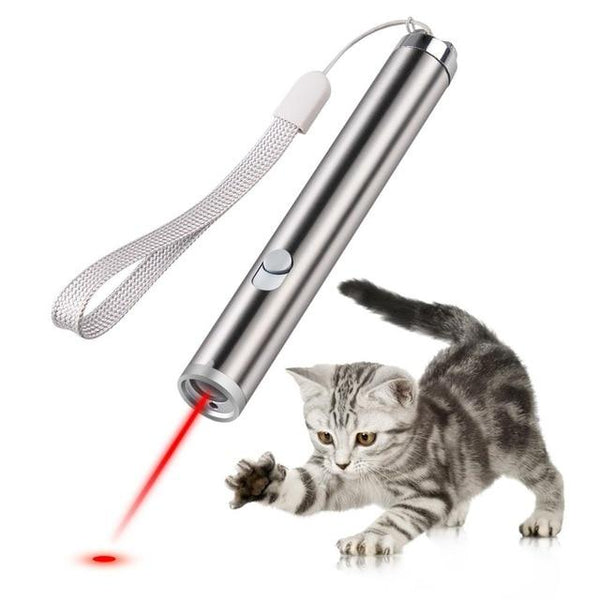 Cat Chaser Toys Laser Pointer 2 in 1 Multi Function Funny Cat Chaser Toys Interactive LED Light Training Exercise Training Tools