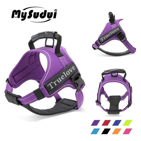 MySudui Truelove Large Dog Harness Vest Reflective Chihuahua Large No Pull Tactical Small Pet Dog Vest Harness Pet Harness Vest
