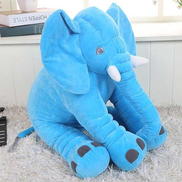 TUKATO 40/60CM Infant Soft Kids Elephant Doll Baby Sleep Playmate Cushion Calm Appease Stuffed Toy Plush Gray Elephant Pillow