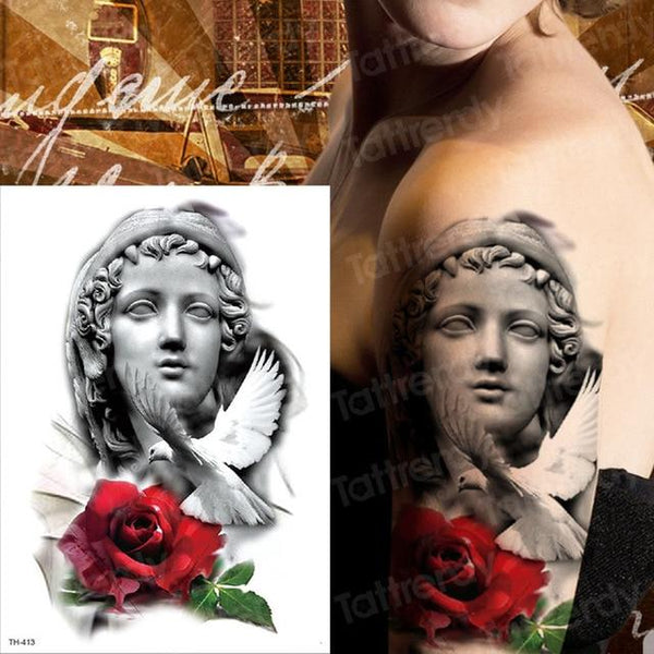 tattoo sleeve tattoo sticker men temporary tattoo wolf tatoo tiger cat swallow tattoos waterproof fake tatoo chest body art boys