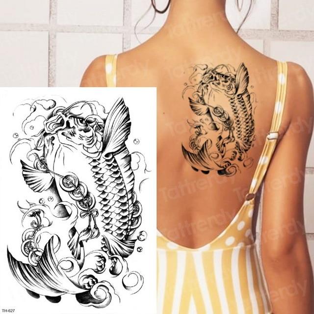 long lasting temporary tattoos animals lion head tattoo stickers body art waterproof tattoo fake forest black thigh tatoo leg