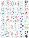 30pcs/lot Temporary Tattoos Sticker Flower Animail Instant Tattoo Body Art Waterproof Arm Fake Tatoo Paper Wholesale Mix Pattern