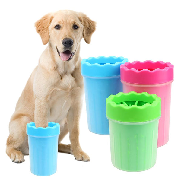 Pet Cats Dogs Foot Clean Cup Dog Accessories Soft Silicone Washing Brush Paw Washer Dog Cat Cleaning Tool Small Large
