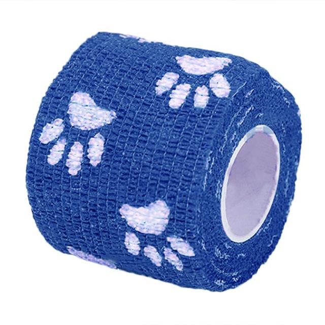 Self-adhesive Elastic Bandage Non-Woven Fabrics Pets Dog Cat Multifunctional Bandage With Decorative Patterns Pet Supplies